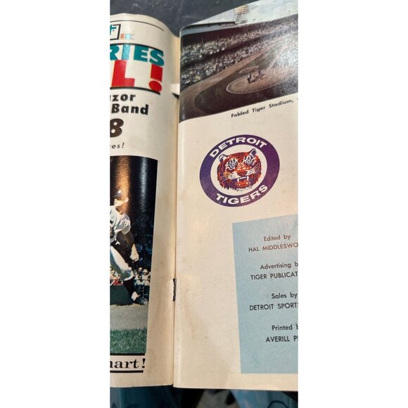 Vintage Detroit Tigers 1968 World Series Program In Plastic Sleeve - Picture 5 of 8
